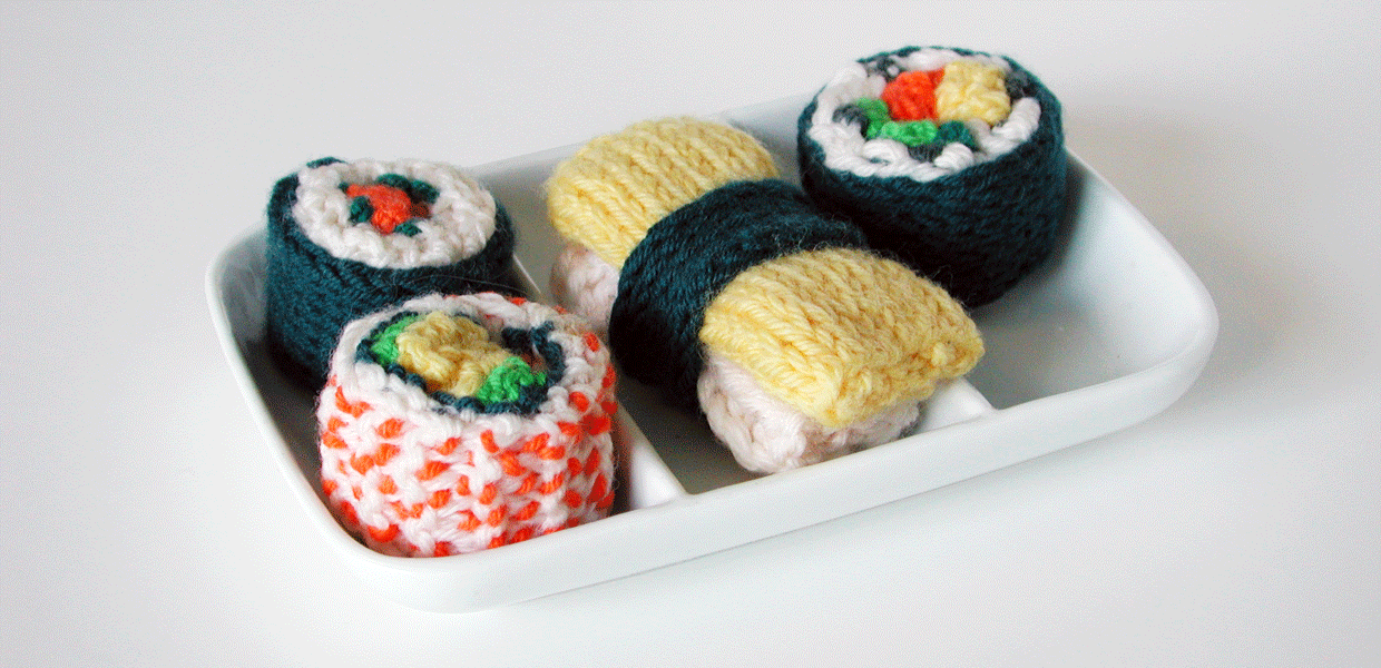 Knitsushi – Concept and Design for On- and Offline Media